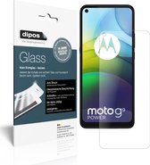 dipos I 2x Pantserfolie mat compatibel met Motorola Moto G9 Power Beschermfolie 9H screen-protector (expres kleiner dan het glas omdat het gebogen is)