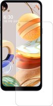 dipos I 2x Pantserfolie mat compatibel met LG Q61 Beschermfolie 9H screen-protector (expres kleiner dan het glas omdat het gebogen is)