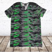 Shirt Army flour groen XXL -Violento-XXL-t-shirts heren