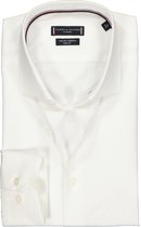 Tommy Hilfiger Core stretch Slim Fit overhemd - wit - Strijkvriendelijk - Boordmaat: 42