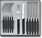 Ensemble de couverts Victorinox Swiss Modern - 12 pièces - Zwart - 6 personnes - Avec Couteaux de table