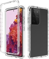 Samsung Galaxy S21 Ultra Hoesje Volledig Schokbestendig Cover Clear