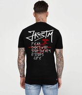 JORCUSTOM JRCSTM Slim Fit T-Shirt - Zwart - Volwassenen - Maat XL