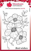 Woodware Clear stamp - Bloemen trio - A6 - Polymeer