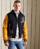 Superdry Heren Varsity bomberjack van mix van stoffen