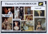 Thomas Gainsborough – Luxe postzegel pakket (A6 formaat) : collectie van verschillende postzegels van Thomas Gainsborough – kan als ansichtkaart in een A6 envelop - authentiek cade