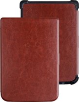 Hoesje Geschikt voor Pocketbook Touch HD 3 Hoes Bescherm Hoesje Case Luxe Sleep Cover - Bruin