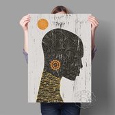Abstract Zwart Wit Safari Dier Print Poster Wall Art Kunst Canvas Printing Op Papier Living Decoratie  E