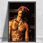 Tupac Shakur 2PAC Print Poster Wall Art Kunst Canvas Printing Op Papier Living Decoratie  C2916
