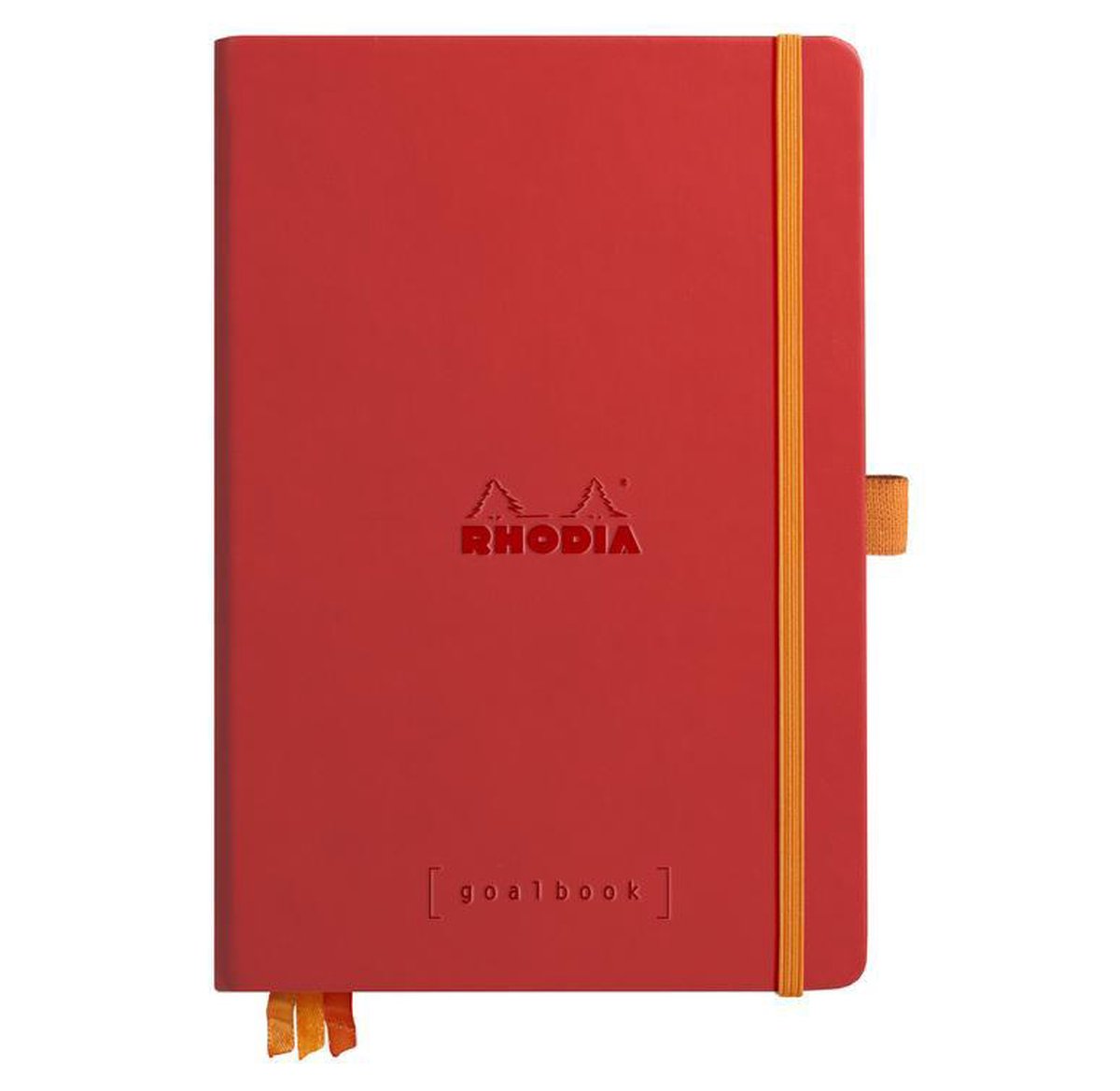 Goalboek hardcover - Klaproosrood - Dotted Ivoor papier - A5 - 90 gram - Rhodia - 224 vellen