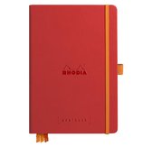 Rhodia goalbook cartonné A5 papier ivoire à pois - rouge coquelicot