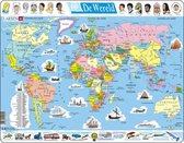 legpuzzel Maxi Wereld junior karton 107 stukjes