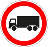 Geslotenverklaring vrachtauto's sticker, C7 100 mm