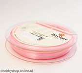 Satijnlint 3 mm roze 10 meter