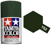 Tamiya TS-2 Dark Green - Matt - Acryl Spray - 100ml Verf spuitbus