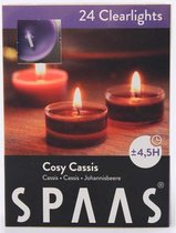 Spaas Clearlights Geparfumeerde Waxinelichtjes - Cosy Cassis - 24 Stuks