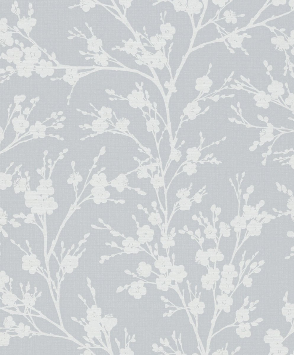 Behang met Japanse bloesem - Behang - Wandbekleding - Wanddecoratie - Vliesbehang - Assorti 2022-2024 - 0,53 x 10,05 M.