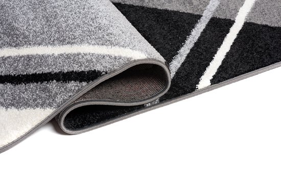 Tapiso Jawa Tapis Grijs Géométrique Salon Tapis Taille - 200x290