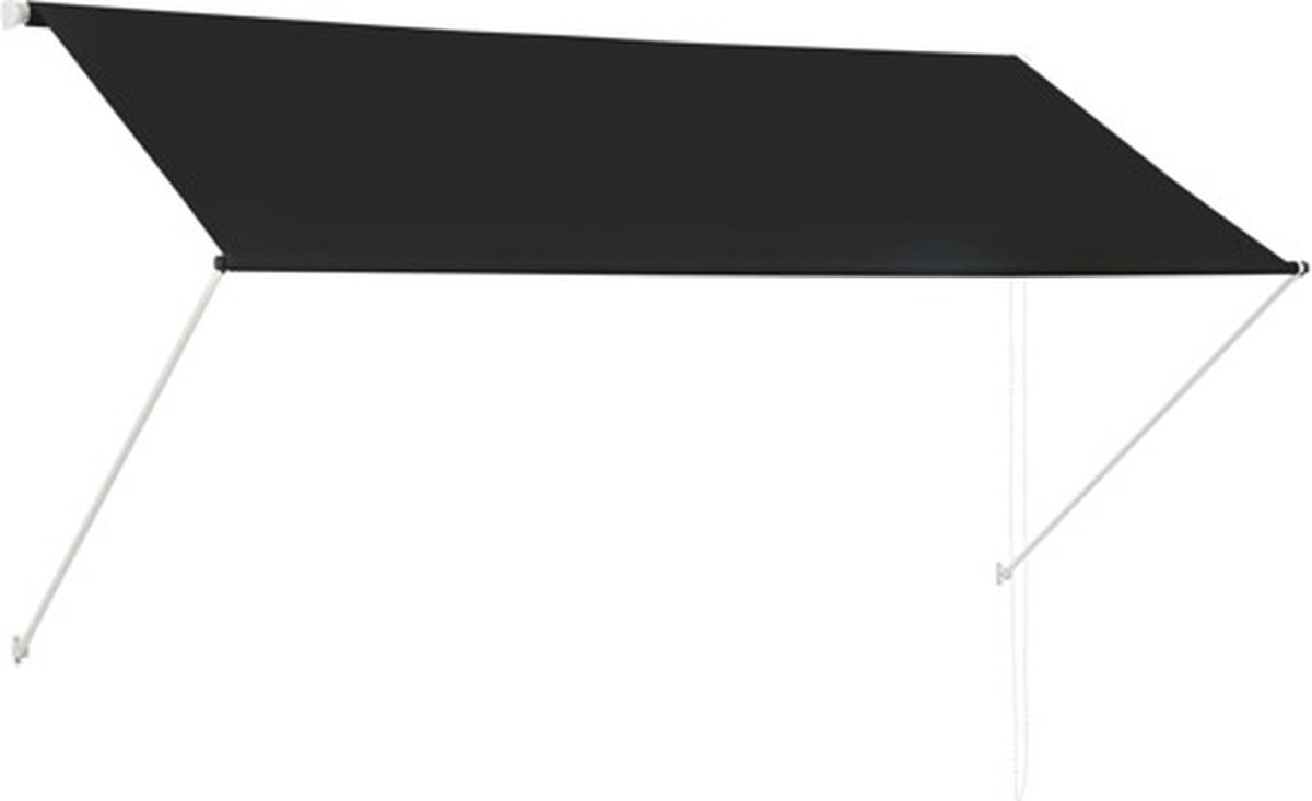 Bol.com vidaXL - Luifel - uittrekbaar - 250x150 - cm - antraciet aanbieding