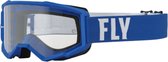 FLY Racing Focus Goggle Blue White Clear Lens -