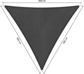Shadow Comfort® gelijkzijdige Driehoek Schaduwdoek - UV Bestendig - Zonnedoek - 300 x 300 x 300 CM - Carbon Black