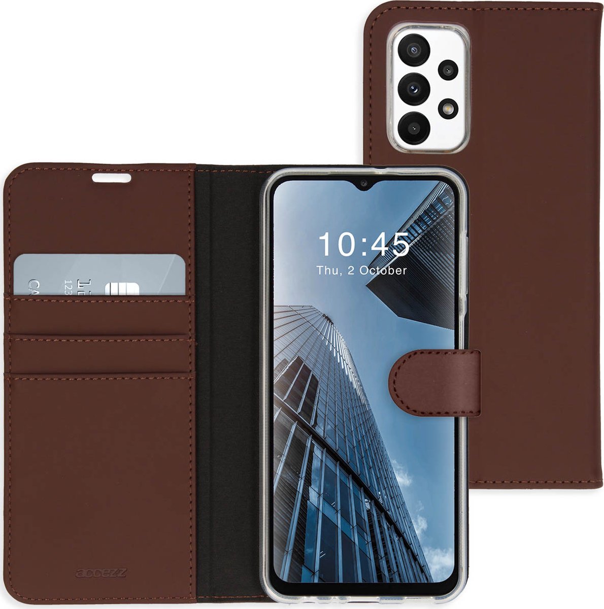 Accezz Wallet Softcase Booktype Samsung Galaxy A23 (5G) hoesje - Bruin