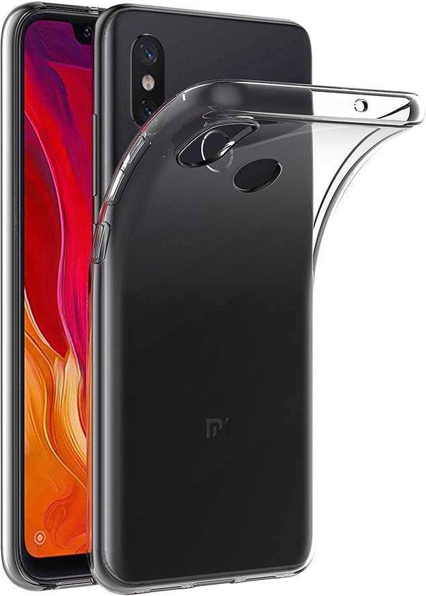 Shock Proof Case - Telefoonhoesje - Doorzichtig Hoesje voor Xiaomi MI 8 Pro - Transparant Wit