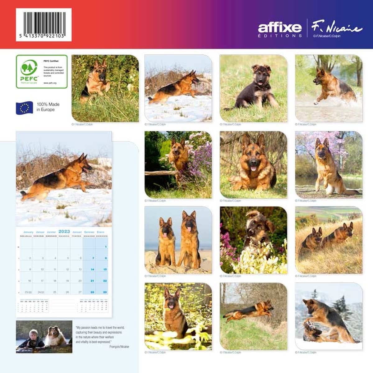 Duitse Herder Slimline Kalender 2026: Een Must-Have