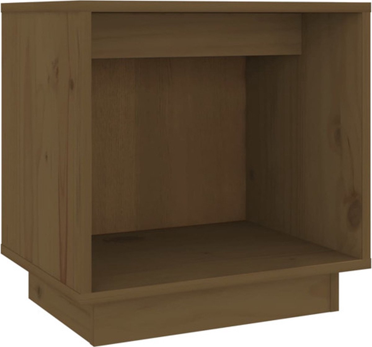 vidaXL Nachtkastje - 40x30x40 - cm - massief - grenenhout - honingbruin