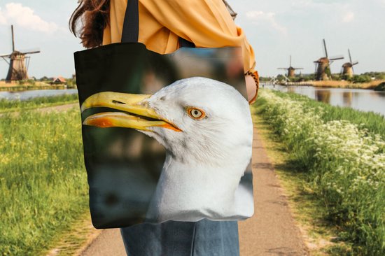Sac bandoulière - Sac de plage - Shopper Mouette - Vogel - 45x45 cm - Sac coton