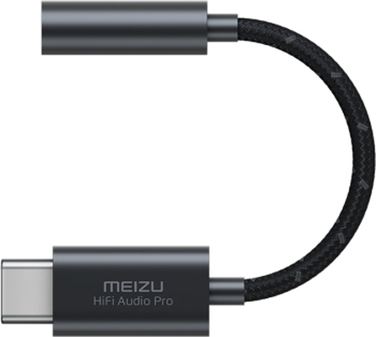 MEIZU 3,5 mm vrouwelijk naar USB-C / Type-C mannelijk HIFI-decodering hoofdtelefoonversterker PRO (zwart)