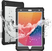 Hoes Waterdicht Full Protect Zwart Geschikt voor Apple iPad 10.2 (2019/2020/2021)