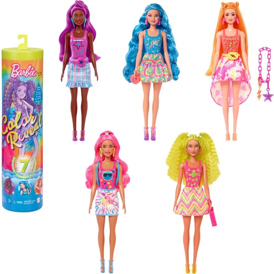 Barbie Color Reveal Neon Tie-Dye - Pop — afbeelding 5