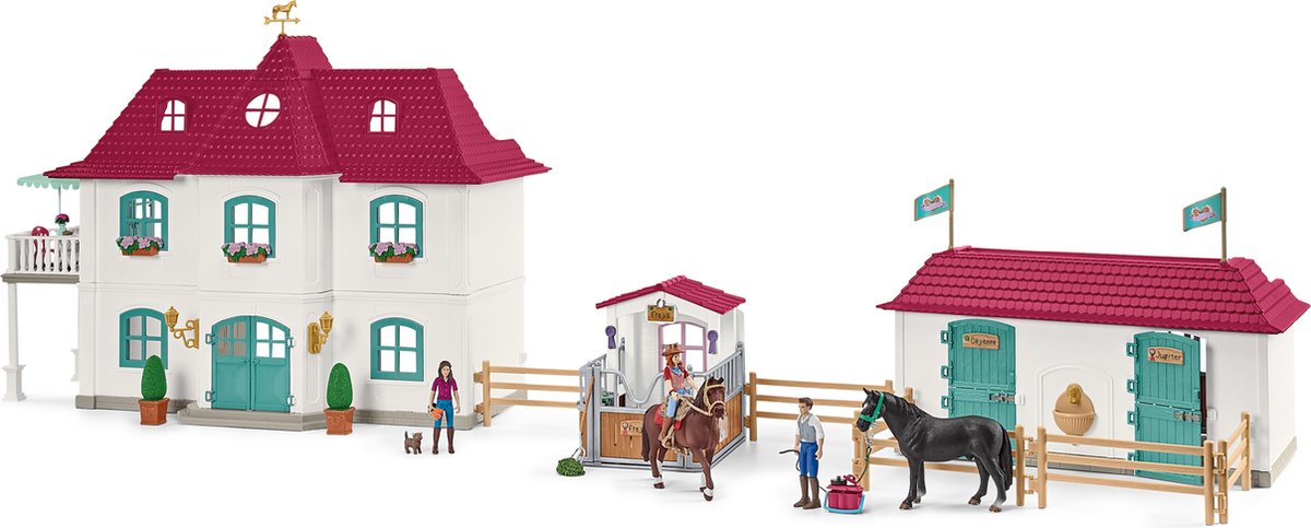 schleich HORSE CLUB Speelfigurenset - Lakeside Paardenboederij - Kinderspeelgoed voor Jongens en Meisjes - 107 Onderdelen - 42551 — afbeelding 16