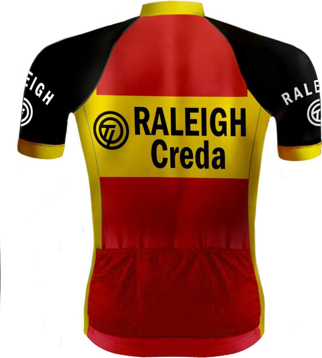 Retro Wielershirt TI-Raleigh rood - REDTED - L