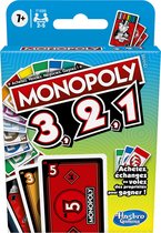 3,2,1 Monopoly, snel kaartspel voor gezinnen en kinderen vanaf 7 jaar