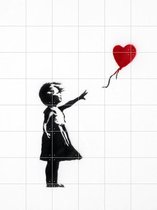 IXXI Girl with balloon - Banksy - Wanddecoratie - 160 x 120 cm