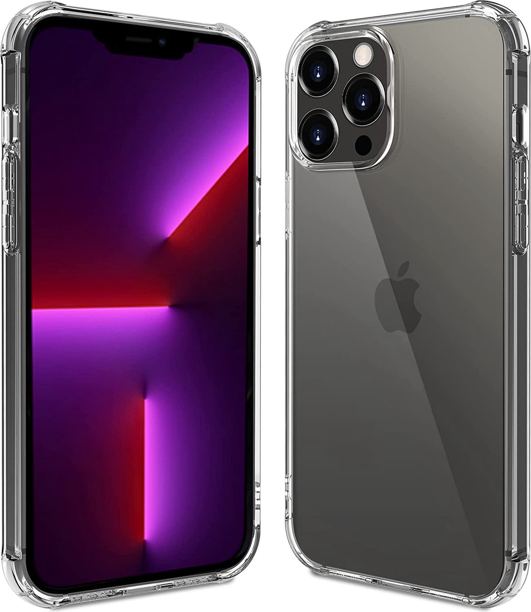 Anti Shock Silicone Hoesje Geschikt voor iPhone 14 Pro Max - Transparant - ZT Accessoires