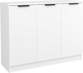 vidaXL Buffet 90,5 x 30 x 70 cm Bois traité Blanc