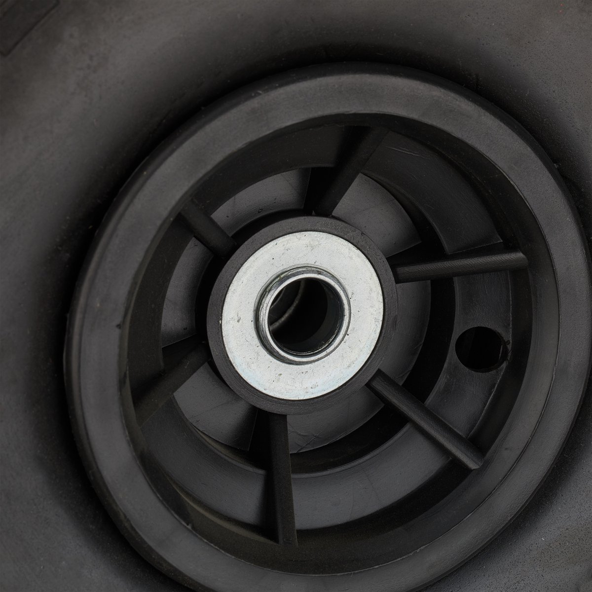 Relaxdays 2x steekwagenwiel 4.1/3.5-4'', anti lek banden, 16 mm as, tot 150 kg, 260x85mm, rubber, zwart