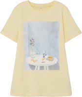 Name it Meisjes Shortsleeve Tshirt Beld Double Cream - 158/164
