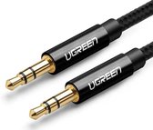 UGreen 3.5mm Audio Jack kabel 1 meter - zwart - 2x Male aansluitingen