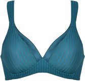Naturana - Soft bh met strepen - 5247 - Groen - 90B