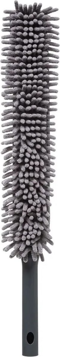 Goedkoopste 5Five - Plumeau/ragebol microvezel 63 cm grijs buigbaar - Schoonmaken/afstoffen