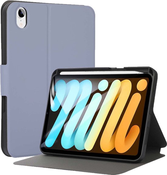 Tablette Coque iPad mini 6 2021 8.3 Noir Housse PU Cuir Avec Film