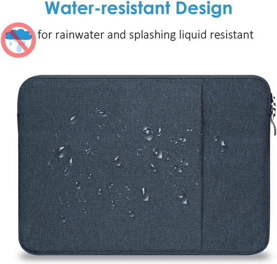 Macbook air M2 hoes Sleeve Spatwater proof Navy - Mabook Air hoes 13.3 met  handvat &... | bol.com