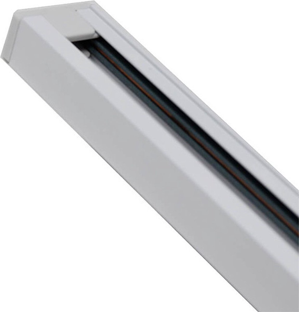 Spanningsrail - 1 Fase - Opbouw - Aluminium - Wit - 3 Meter