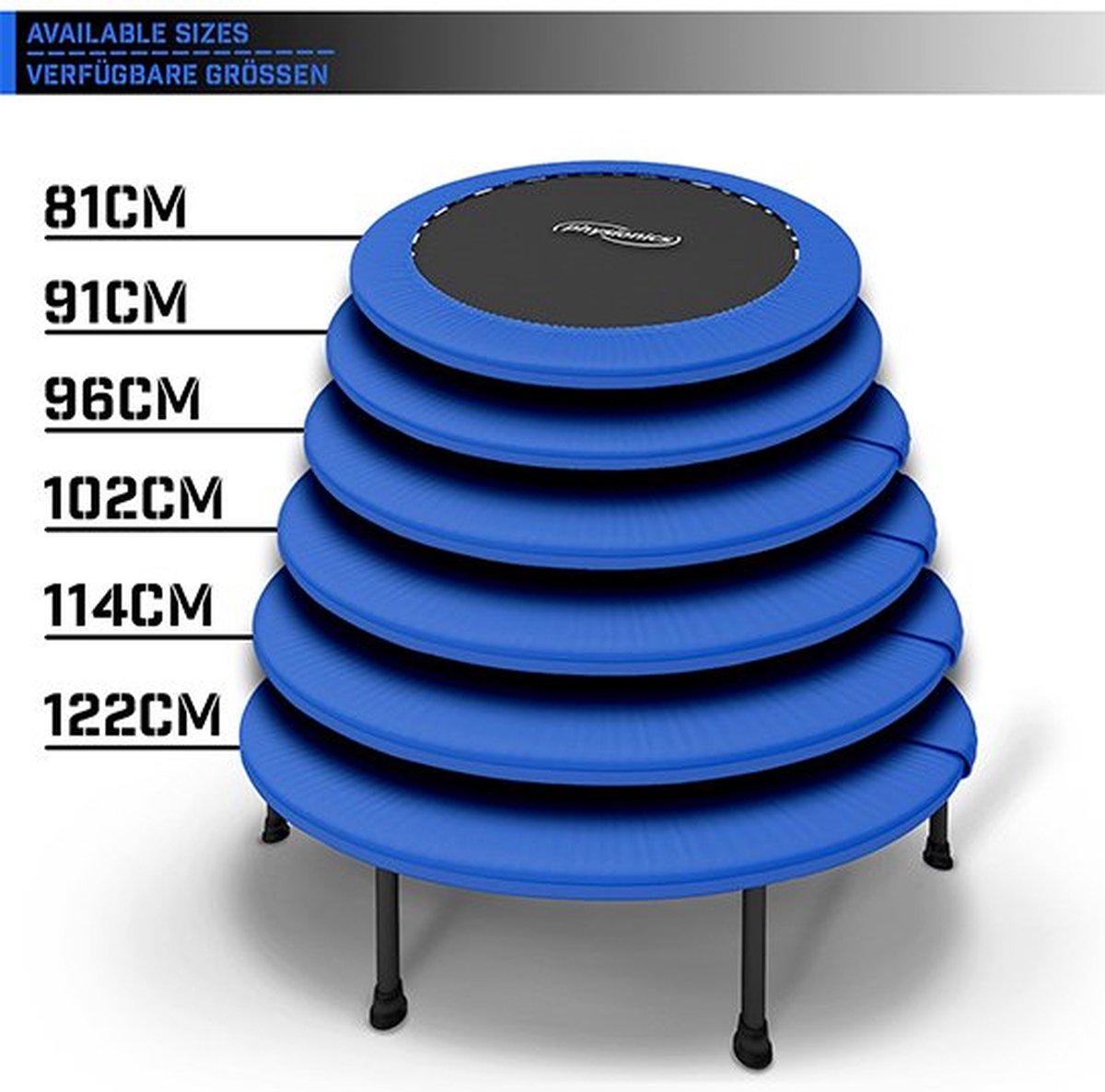 SPORTNOW Trampoline De Fitness Pliable 102 Cm - Écran LCD, Guidon Réglable 4 Positions - Noir Rouge - Idéal Pour Musculation Et Cardio