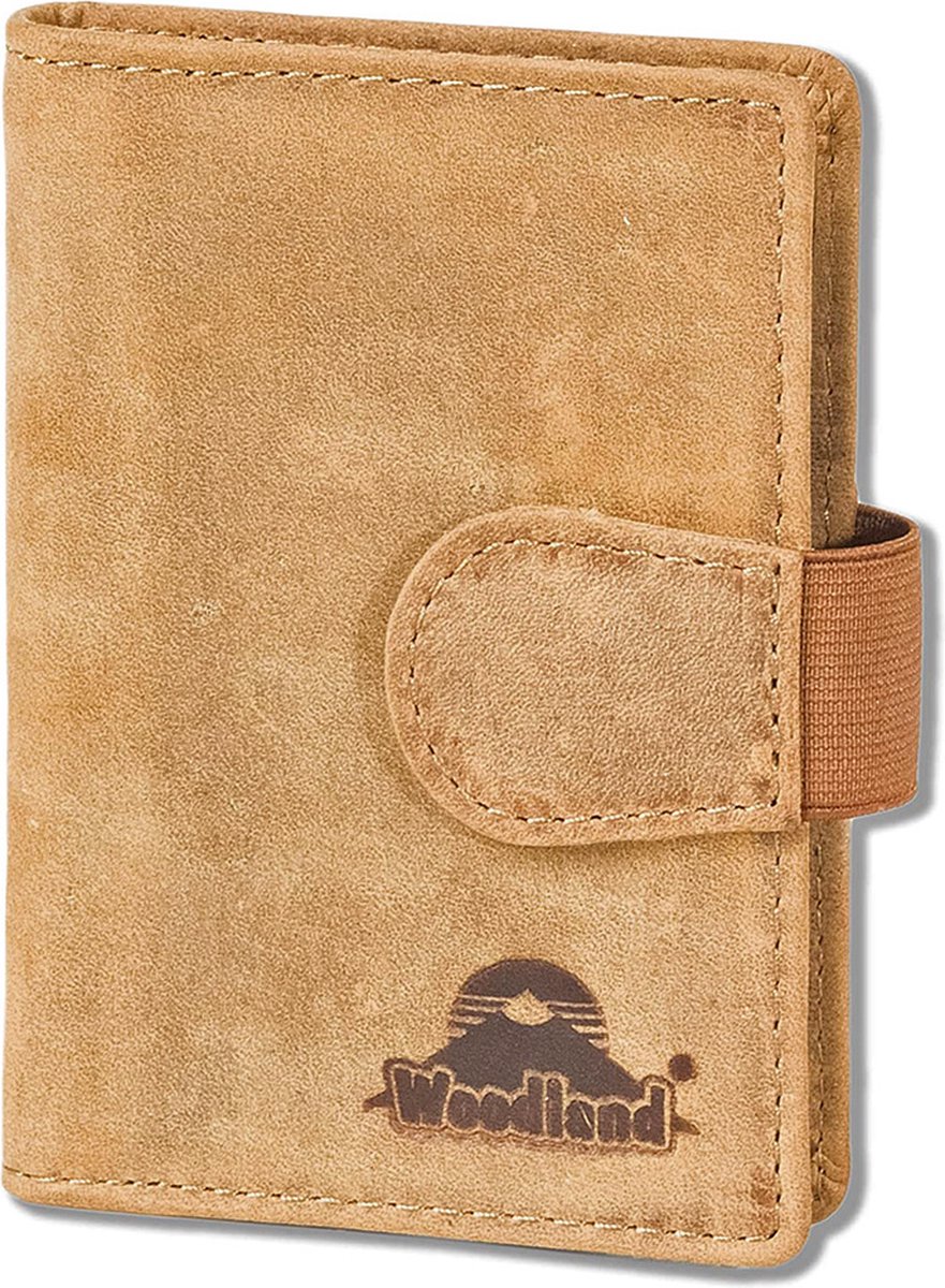 Woodland Luxe Leren Creditcardetui voor 20 pasjes - Vintage Buffelleer - Cognac