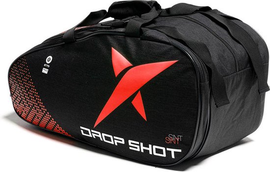 Dropshot Racketbag Essential 22 - Padeltas - Sporttas - Zwart/Rood - Unisex